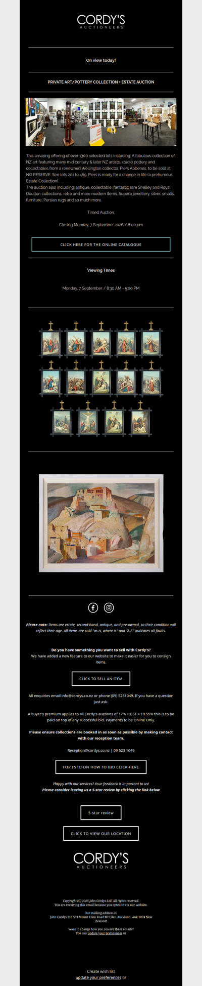 PRIVATE ART/POTTERY COLLECTION + ESTATE AUCTION