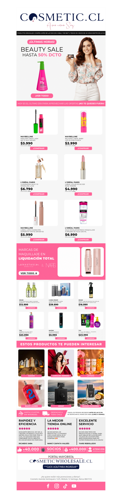 ¡Últimas hora de Beauty Sale! 💄✨