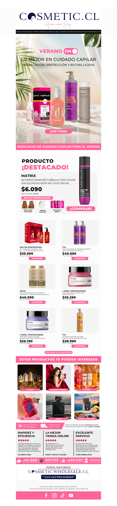 Productos que cuidan tu cabello en verano ☀️ ¡Con hasta 50% OFF! 😍