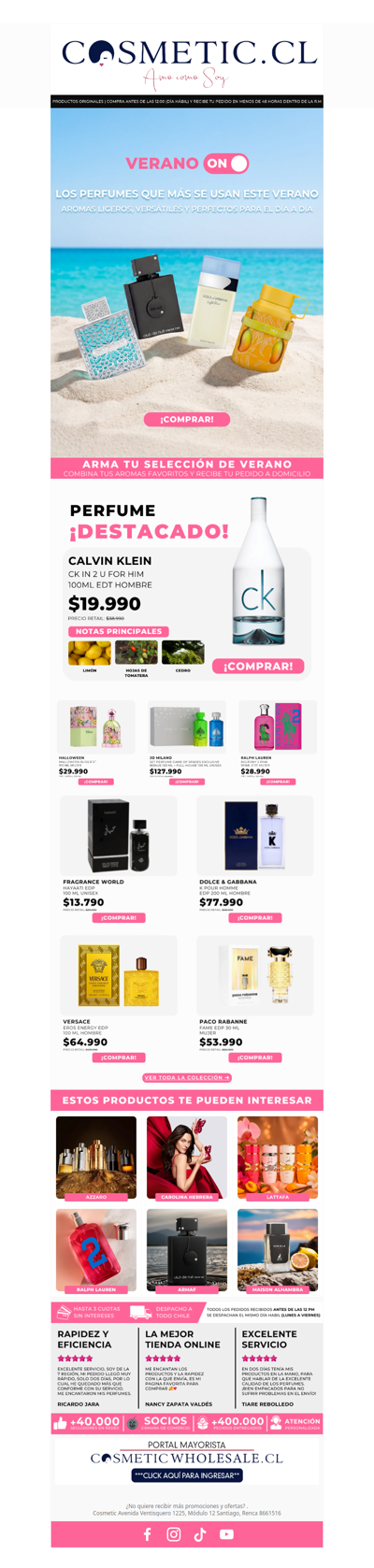 Elige tu perfume ideal para este verano ☀️