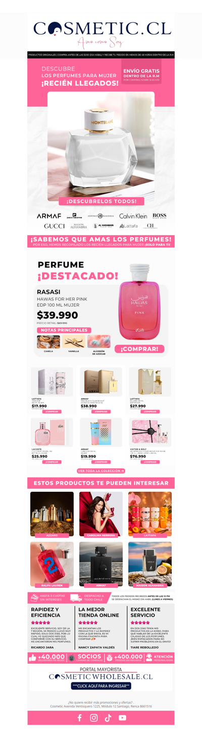 Lo nuevo en perfumes de mujer ya está aquí ❤️