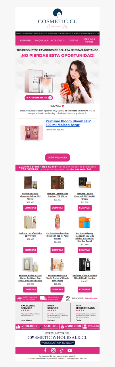 ¡No sigas esperando! Llévate hoy ese producto que te encanta 😍