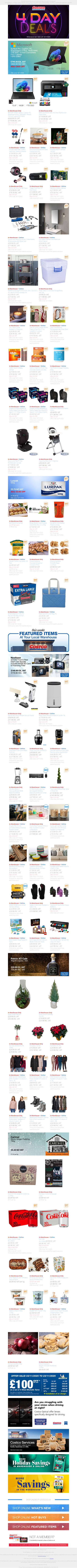 4 Day Deals Available at your local warehouse: £600 OFF Microsoft Surface Pro Laptop NOW £749.99 EX. VAT