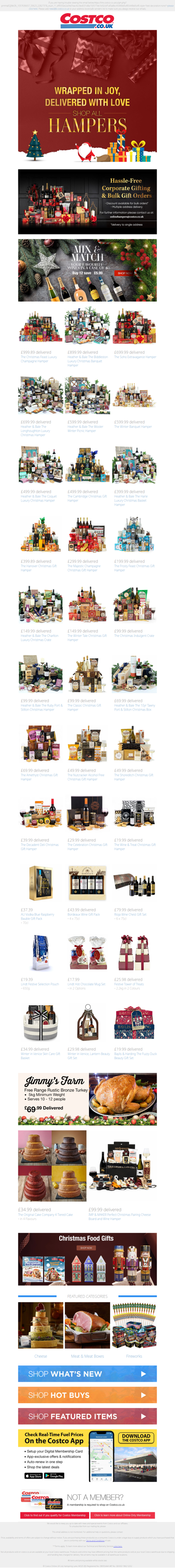 £99.99 for The Classic Christmas Hamper ❤️ Wrapped in Joy, Delivered with Love, Shop All Hampers!