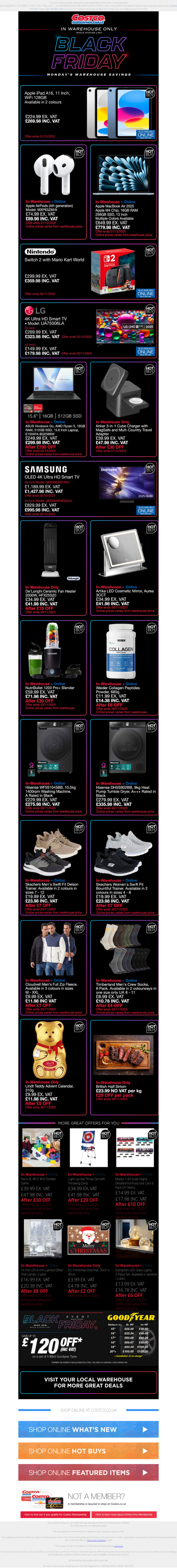 Black Friday Savings Start TOMORROW in all warehouses!