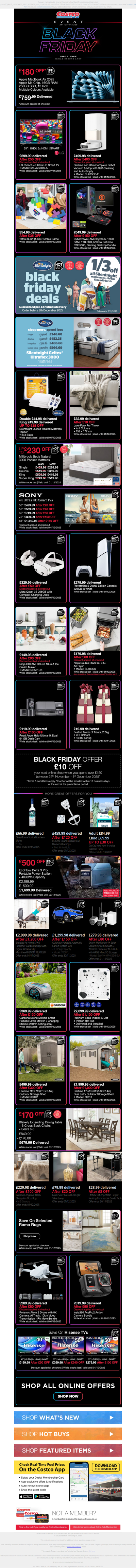 MacBook Air 13-inch M4 Hot Buy live now whilst stocks last £759.99, Save £180. Available in warehouse and online