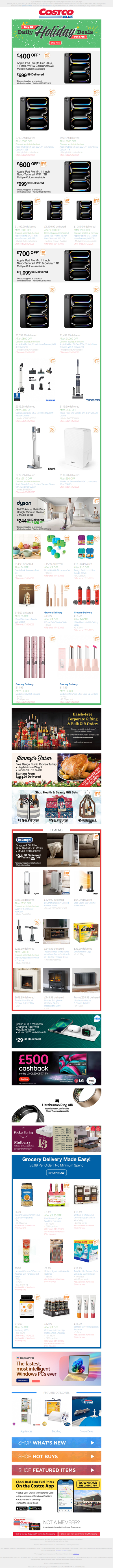 On the FINAL Day of Holiday Deals.... £400 OFF Apple iPad Pro 5th Gen, 11” NOW ONLY £699.99 Delivered