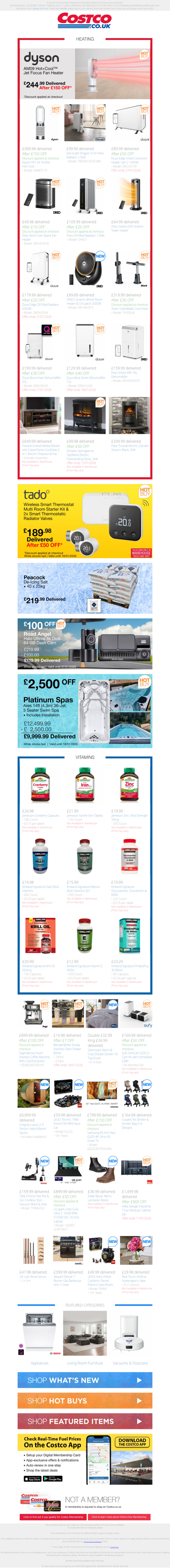 Dyson AM09 Hot+Cool™ Jet Focus Heater £244.99 After £150 OFF | ❄️ Keep warm this winter