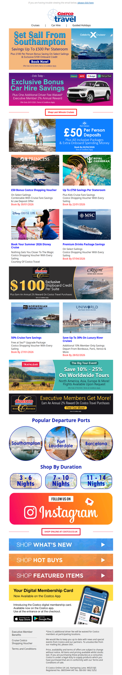 Member-Only Value On Southampton Cruises 🚢 Book Now