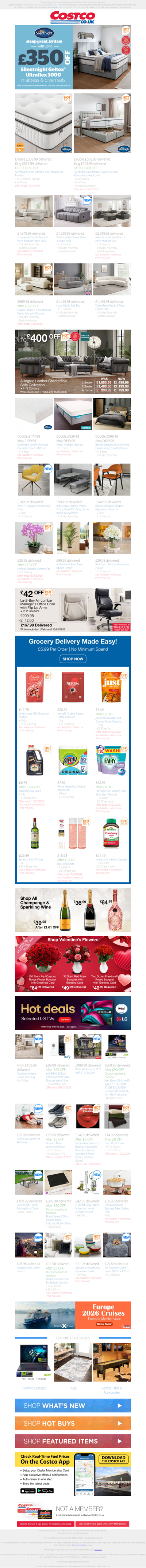 UP TO £350 OFF Silentnight Geltex Ultraflex 3000 Mattress & Divans