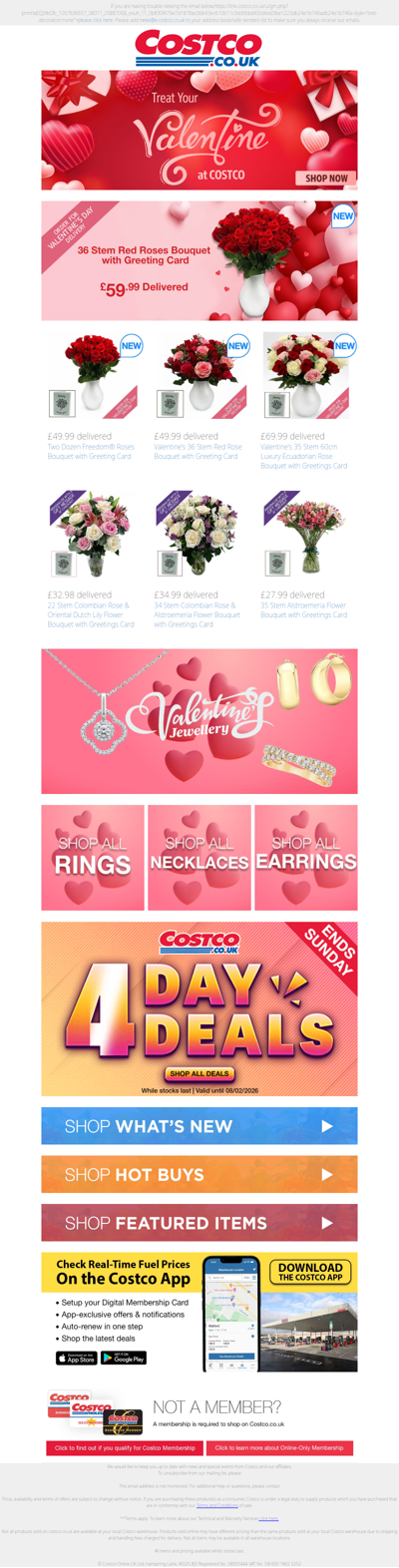 NEW🌹 36 Stem Red Roses Bouquet £59.99 delivered