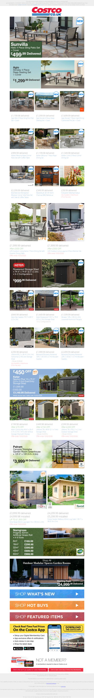 Patio Furniture Has Landed! NEW Sunvilla Helio 4 Piece Patio Set £499.99