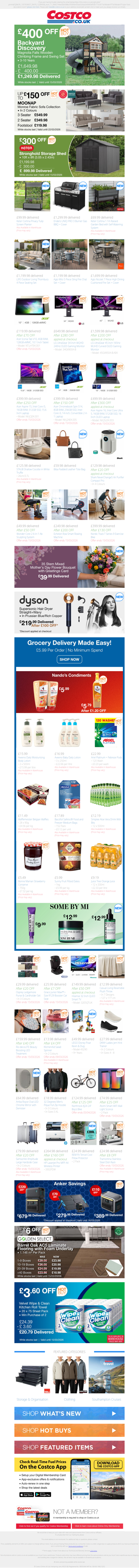 £400 OFF Backyard Discovery Wooden Climbing Frame and Swing Set £1,249.98