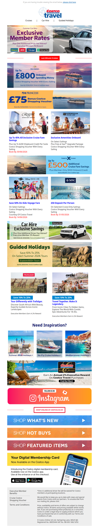 Member-Only Travel Deals🧳☀️ Shop Cruises, Car Hire & More