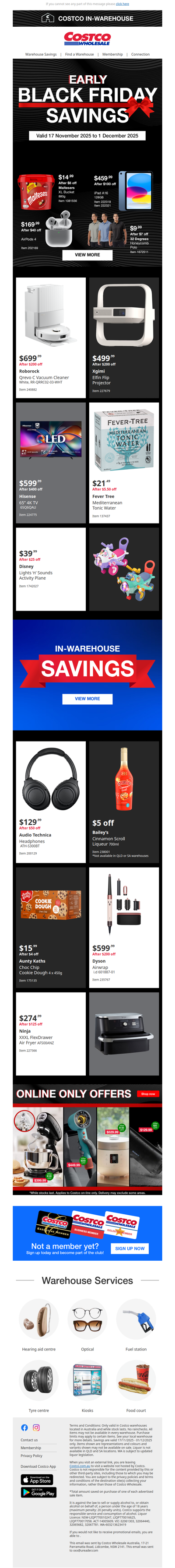 Shop early Black Friday in the warehouse!