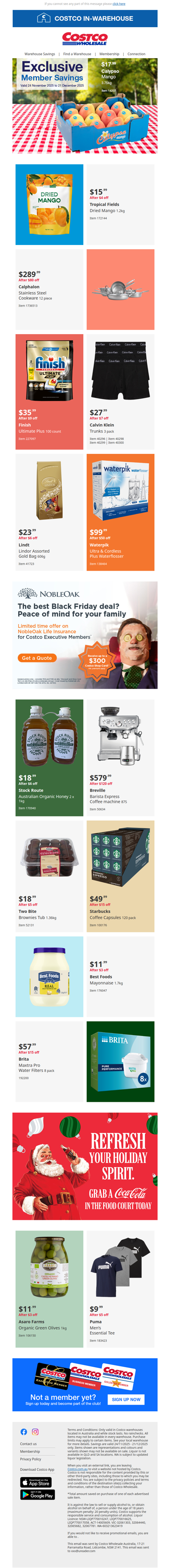 New savings in the warehouse!