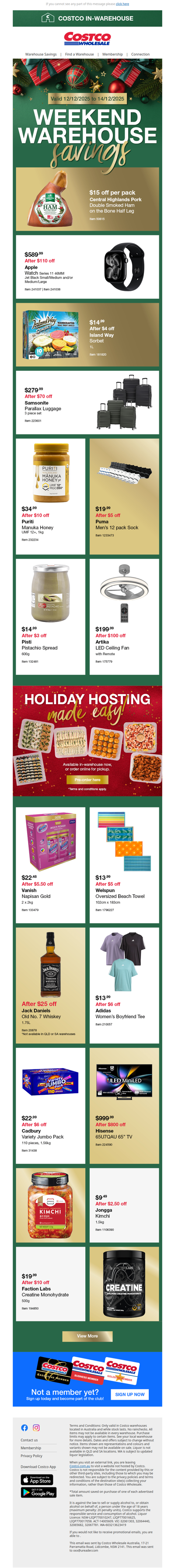 Just Dropped: New Weekend Warehouse Deals