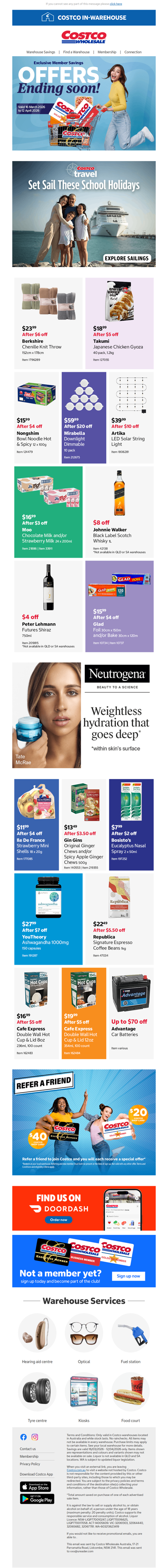 Last chance to shop these warehouse savings