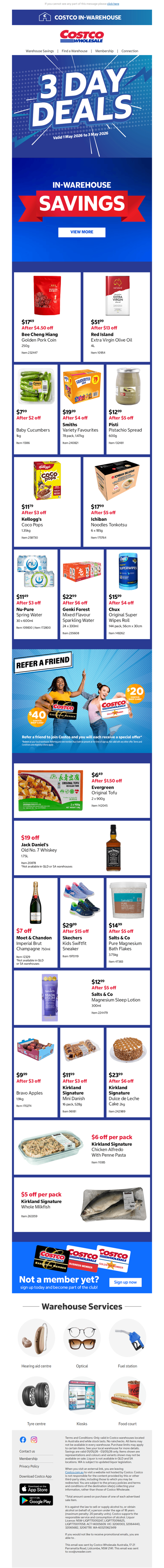 Three Days. Huge Savings.