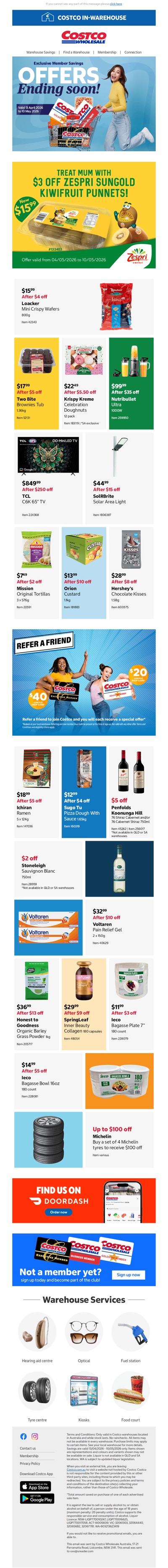 Warehouse savings final week!
