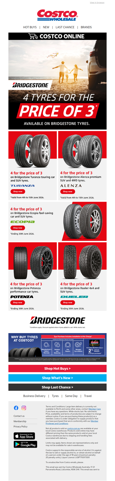 Save on Tyres with Bridgestone 🛞