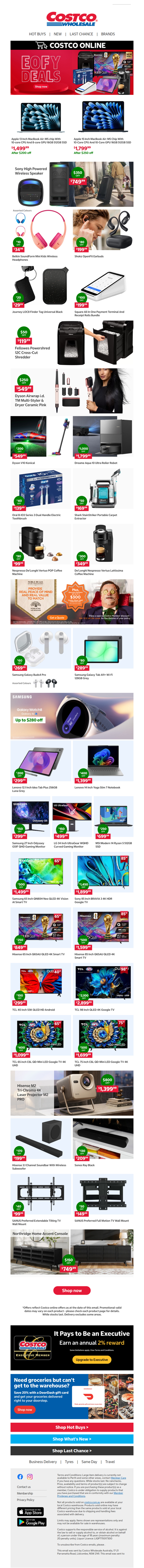 Costco Online EOFY Deals 🛒