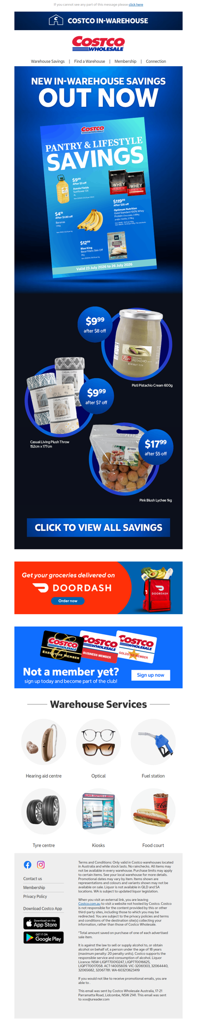 Save on pantry & lifestyle in-warehouse!
