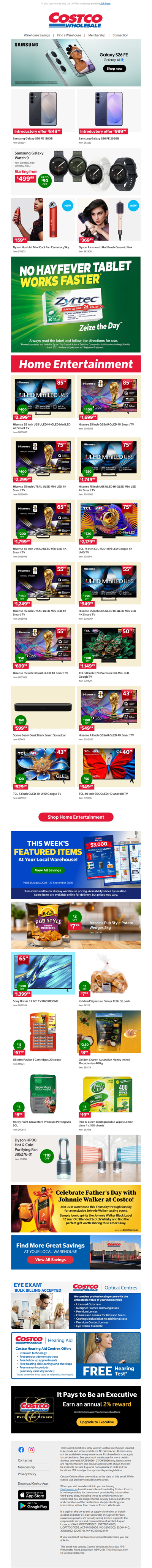 JUST IN: Samsung S26 FE, all-new Dyson styling & cinema-level deals on Smart TVs!