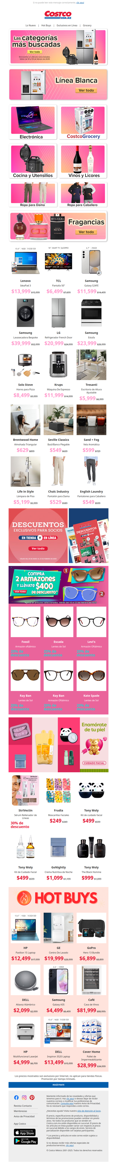 Descuentos en Línea Blanca, Electrónica, Grocery, Cocina, Ropa y Mucho Más