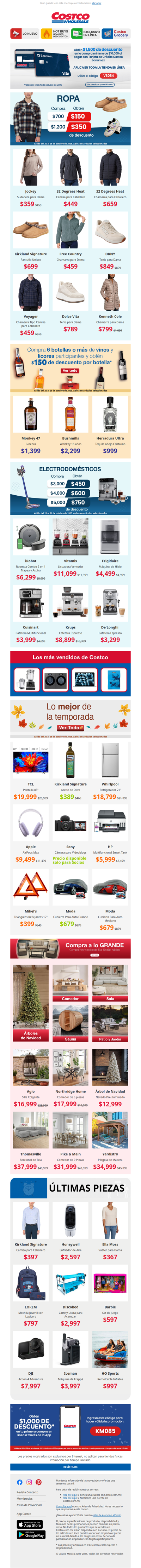 Ropa de Temporada para la Familia | $150 de Descuento en Vinos y Licores 🍷