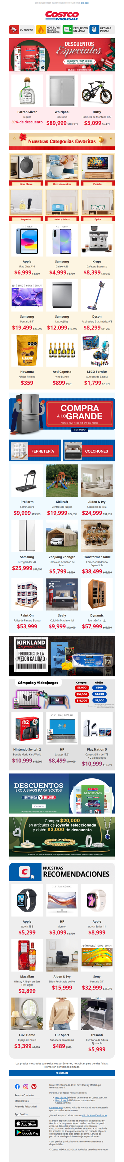 Descuentos Especiales + $3,000 de Descuento en Joyería