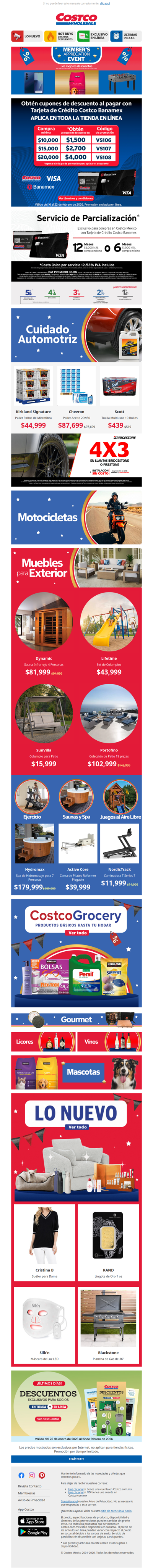 Hasta $4,000 de Descuento con tu TDC Costco Banamex ❤️