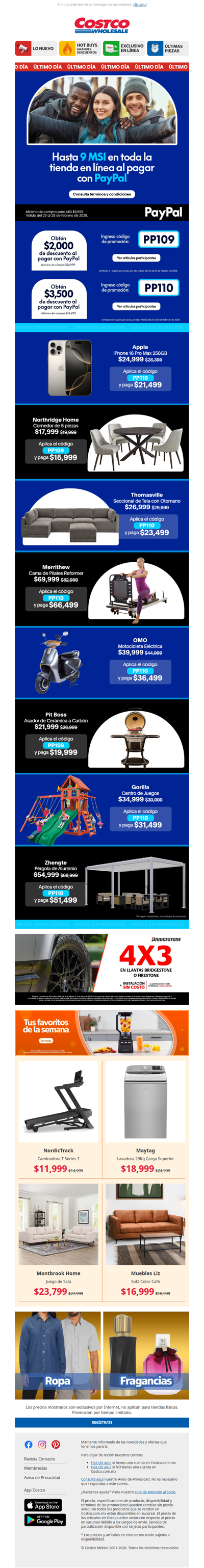 ¡Últimas Horas de MSI con PayPal en TODA la Tienda en Línea! 💙