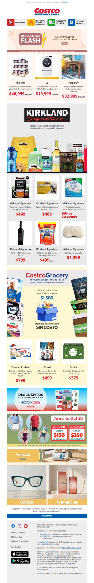 Pide tus Productos Kirkland Signature a través de Grocery 🛒