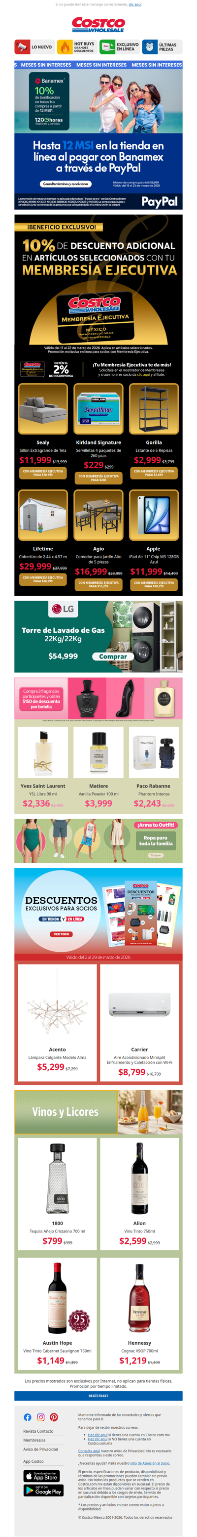 120 Horas de Meses Sin Intereses en la Tienda en Línea