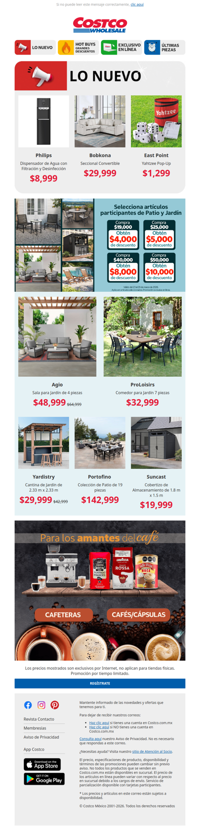 Hasta $10,000 de Descuento en Artículos de Patio y Jardín 🌳