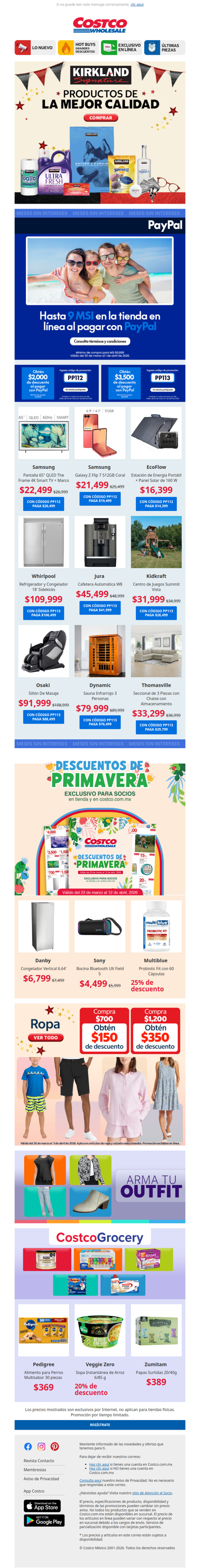 Hasta 9 MSI en la Tienda en Línea al Pagar con PayPal 💙