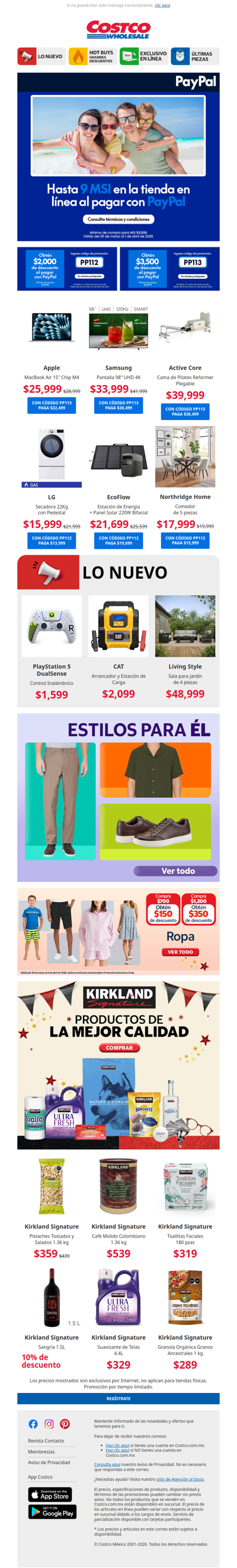 Hasta $3,500 de Descuento al Pagar con Paypal