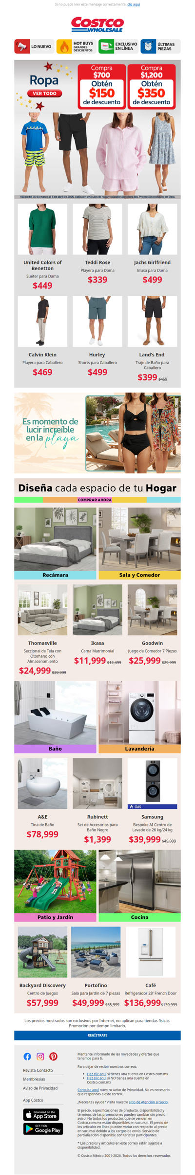 Obtén hasta $350 de Descuento en Ropa para Toda la Familia 👕🩳