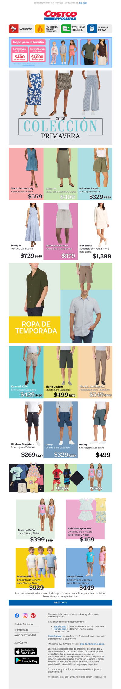 👕 Hasta $1,000 de Descuento Para Toda la Familia