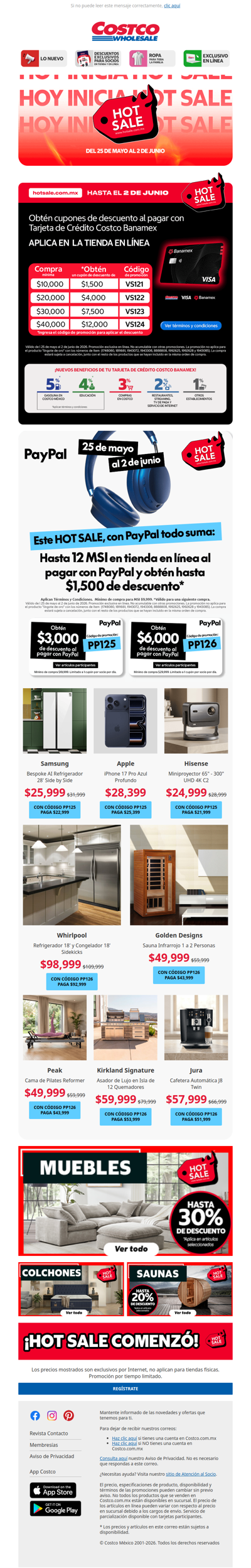 ¡Hot Sale Comenzó! 🔥 Promociones y Descuentos HOT solo en Costco