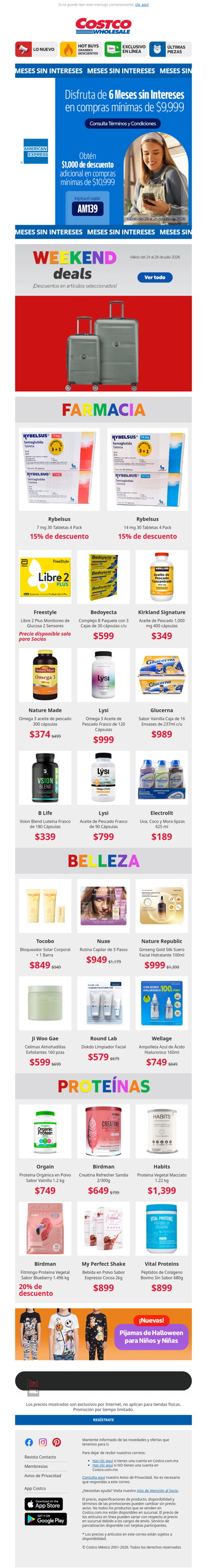Weekend Deals! 🧡 Descuentos en Artículos Seleccionados
