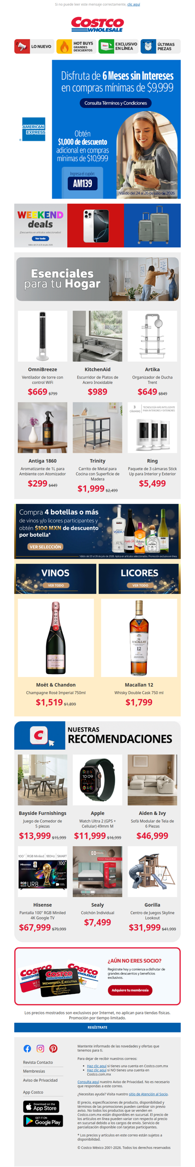 ¡Último Día! Meses sin Intereses + Weekend Deals