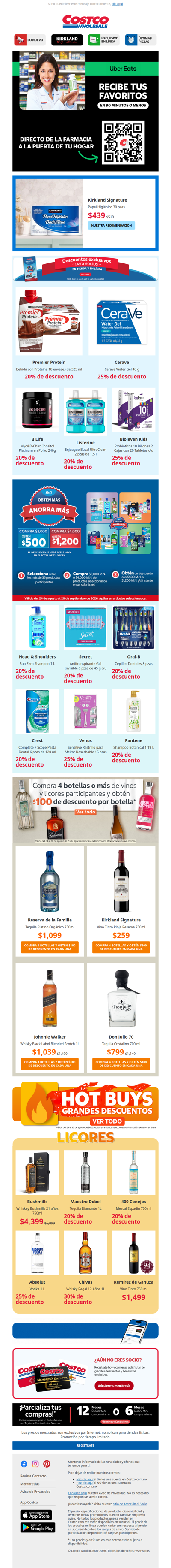 Descuentos Exclusivos para Socios en Tienda y en Línea