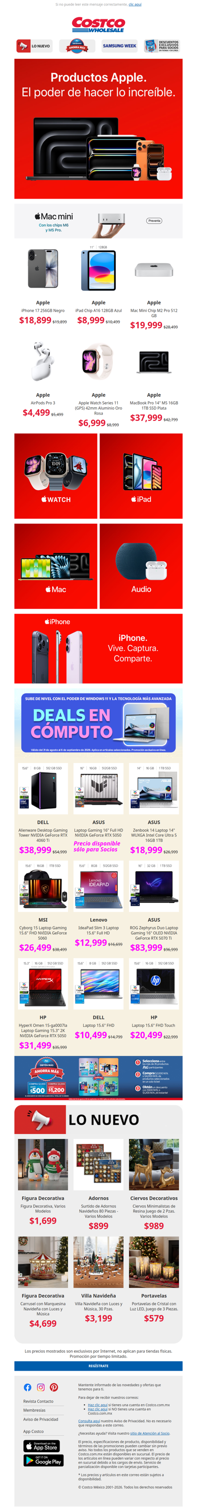 Inicia la Semana con Increíbles Descuentos en Apple y Cómputo