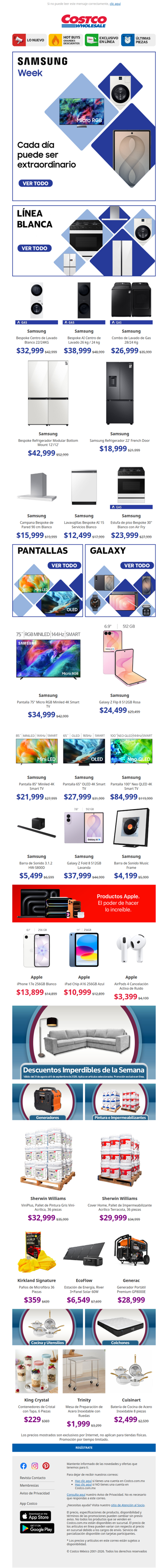 Samsung Week: ¡Ahorra en Electrónica, Línea Blanca, Gadgets y Más!