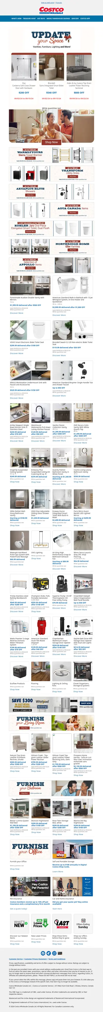 Update Your Space! Vanities, Furniture, Lighting and More!