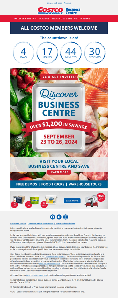 You are invited to Discover Costco Business Centres!