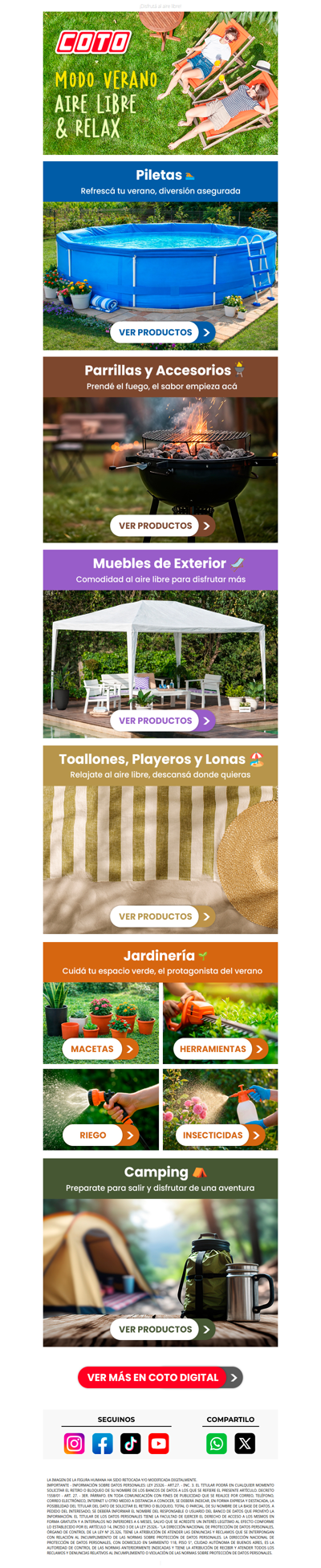 Verano ON ☀️ Piletas, Parrillas y Relax