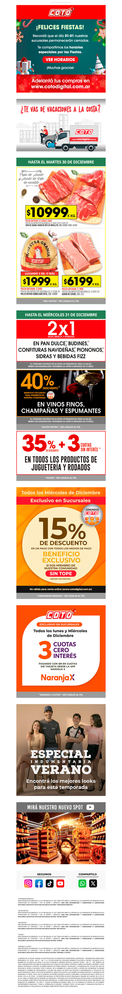 Despedimos el año con estas Ofertas 🥂